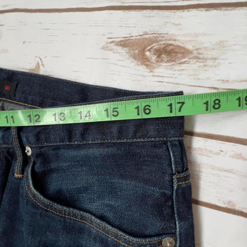 3x1 Dark Blue Cotton Straight Leg Denim Jeans with Button Fly - Size‎ 33 Waist - Picture 8 of 9